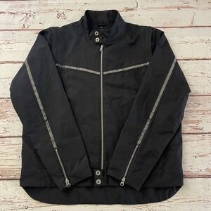 Fox Riders Co. Mens Jacket With Zip‎ Off Sleeves & Back Pocket Size Medium